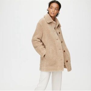 Wilfred Free Teddy Coat in Camel XXS